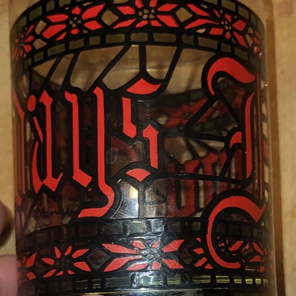 Vintage Houze Holiday Glass Tumblers 4 - Picture 2 of 4